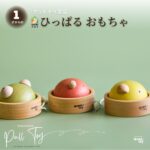 ひっぱる木のおもちゃ「zappie」。日本の木工アーティストが制作する、グッド・トイ受賞の1歳向け知育玩具。